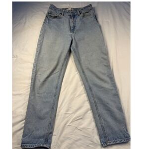 H&M Light Wash Denim Jeans High Rise Straight Leg Womens Size 6